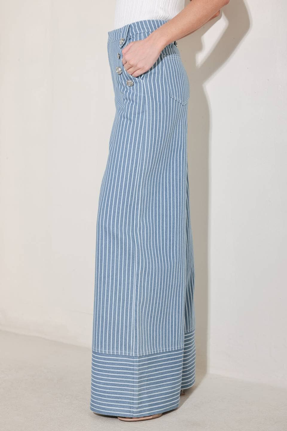 A striped woven pant - FP1916T