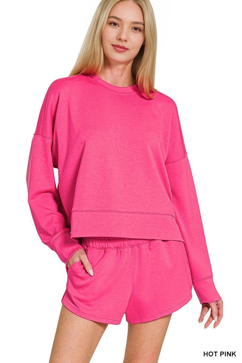 `Scuba Top & Dolphin Shorts 2PC Set Zenana