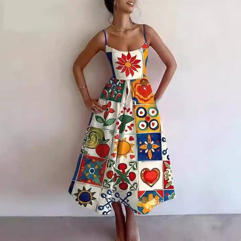 Elegant Floral Maxi Dress for Women