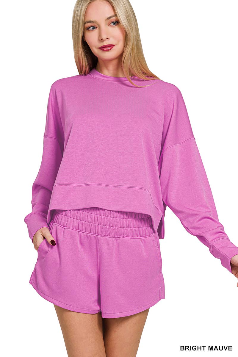 `Scuba Top & Dolphin Shorts 2PC Set Zenana