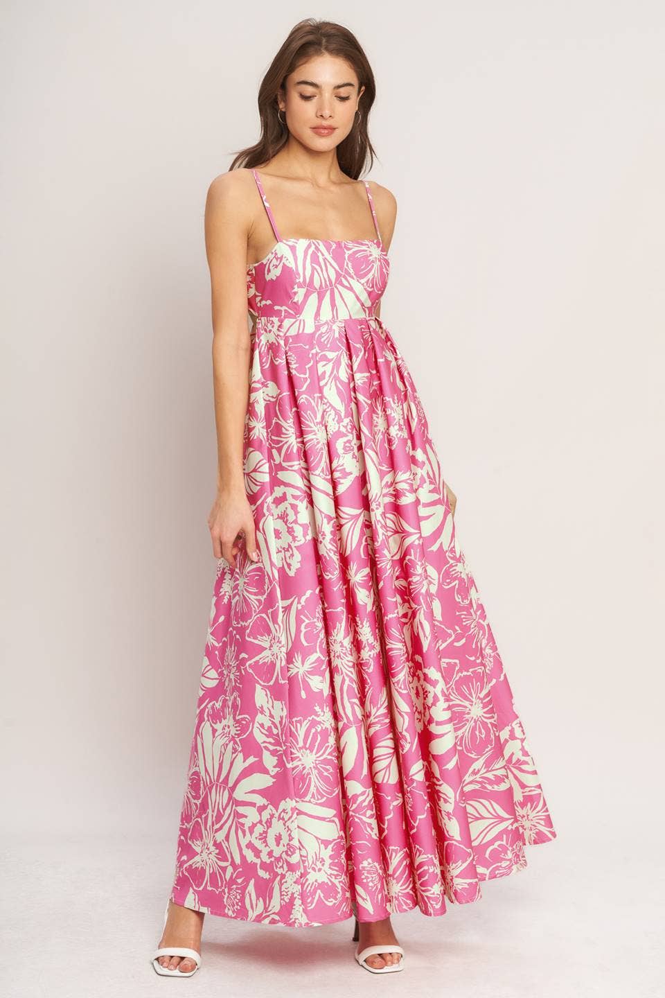 A printed woven maxi dress - ID23327