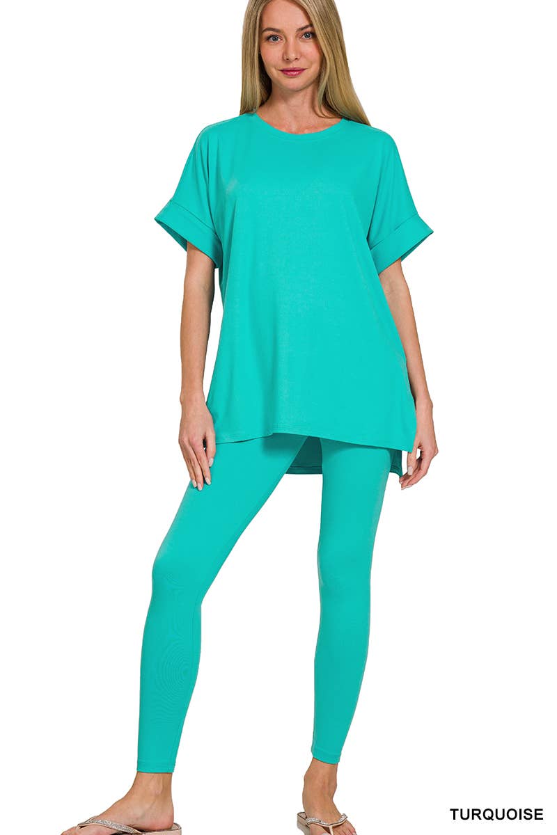 Microfiber Soft Loungewear 2pc Set - Zenana