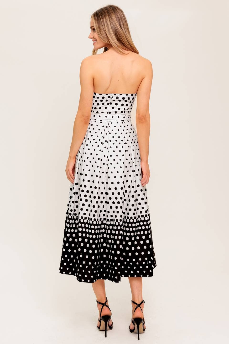 A printed woven midi dress - ID22456