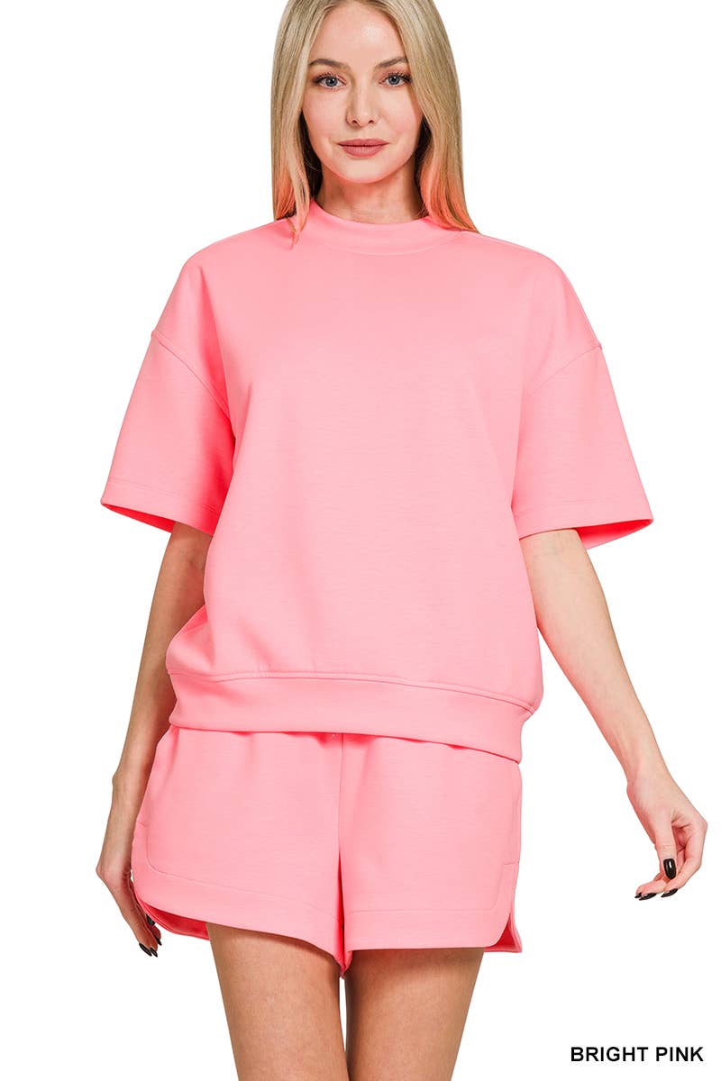 `Scuba Top & Dolphin Shorts 2PC Set Zenana