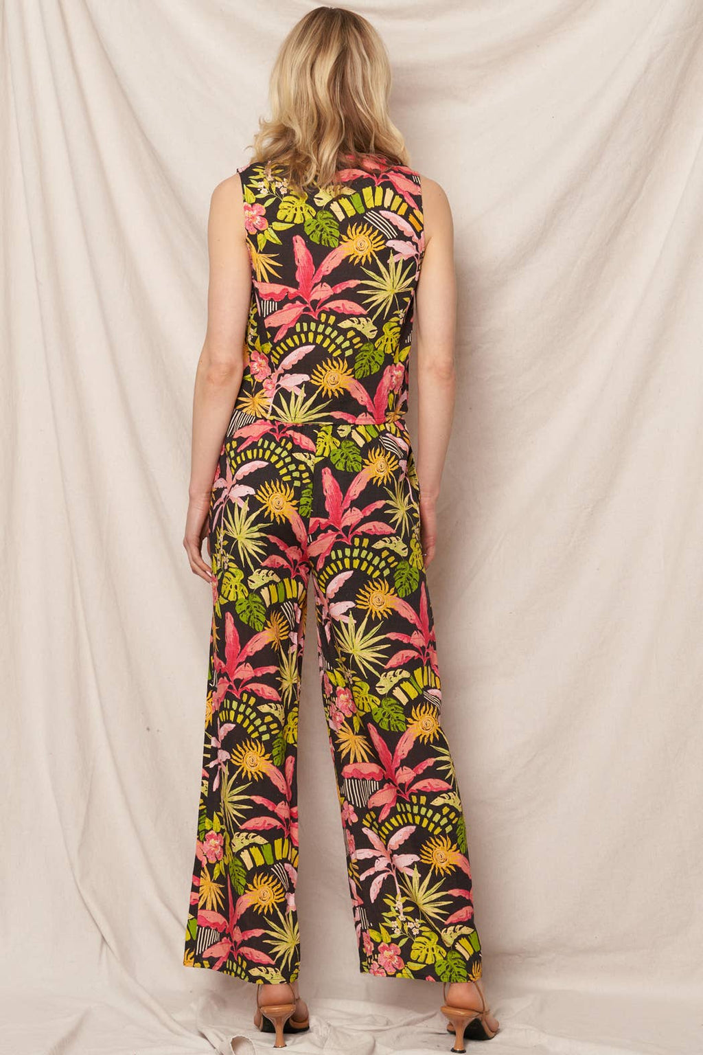Tropical Print Pants