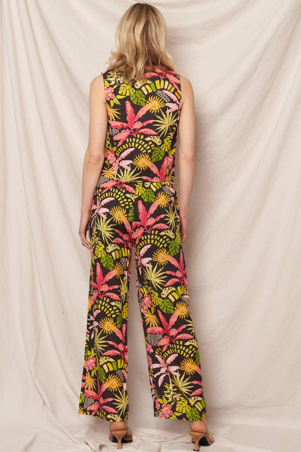 Tropical Print Pants