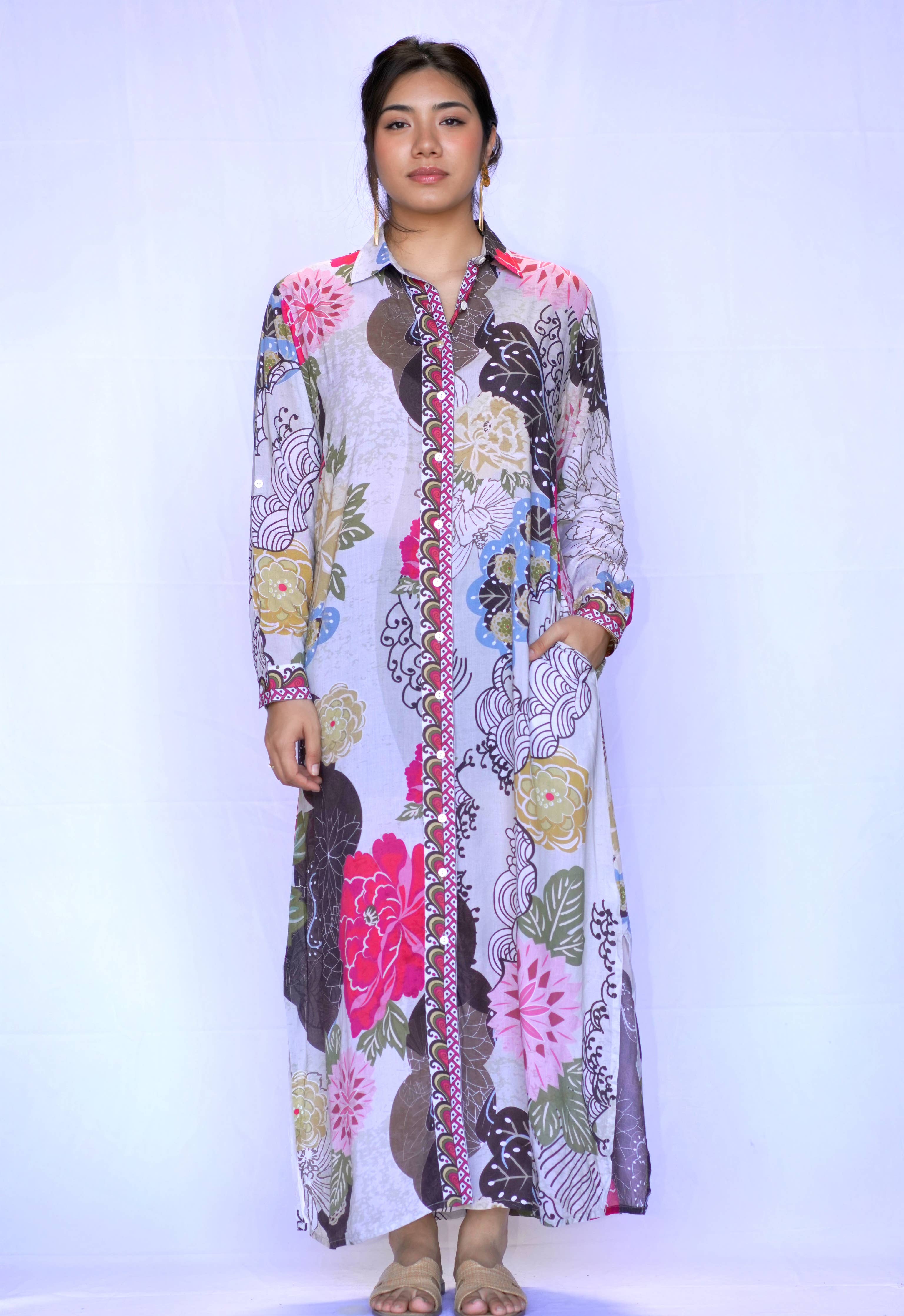 Seraphina Shirt Dress Multicolor