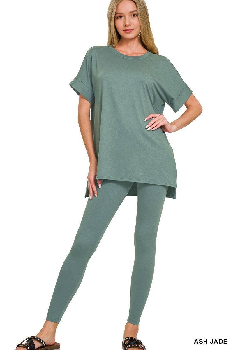 Microfiber Soft Loungewear 2pc Set - Zenana