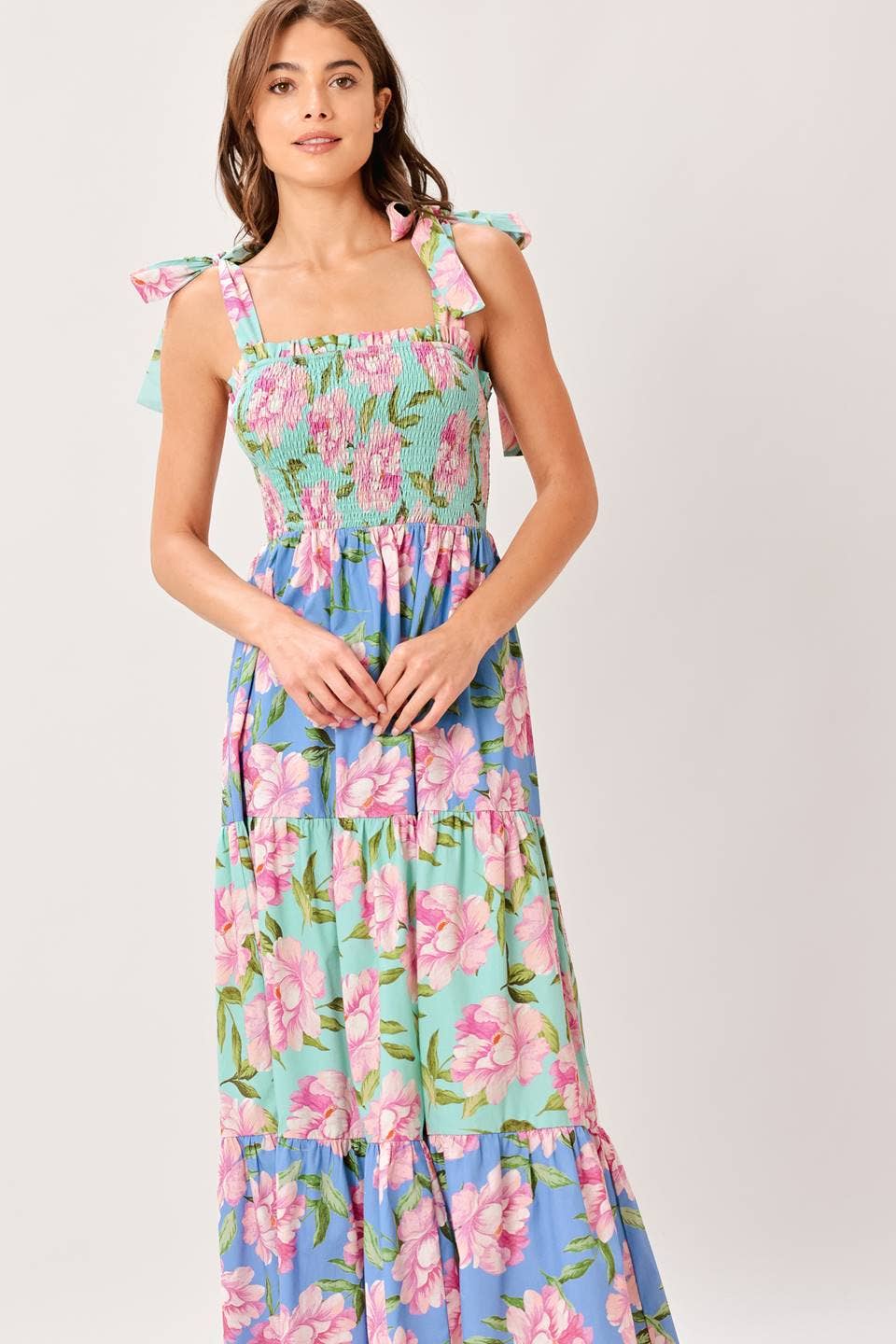 A printed woven maxi dress - ID23281