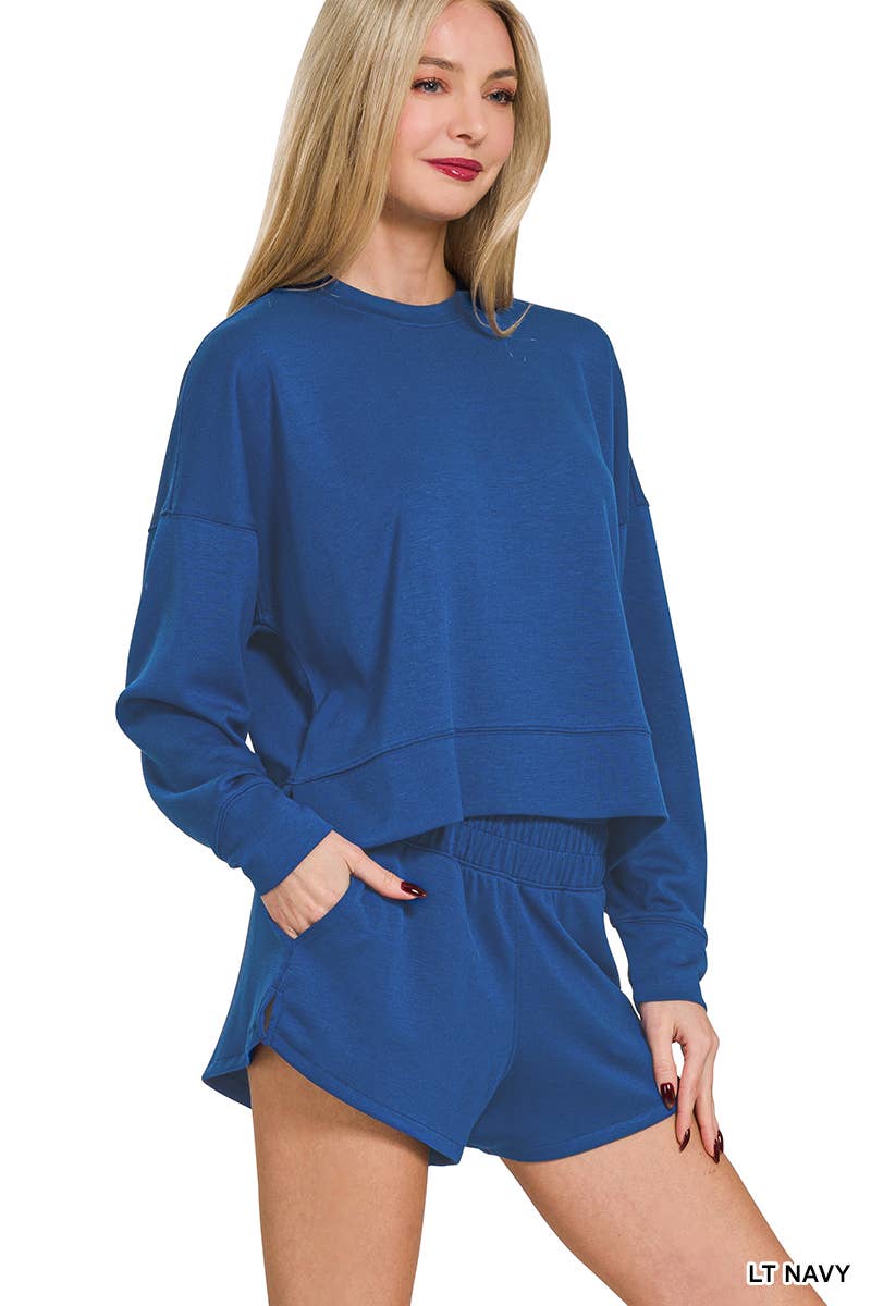 `Scuba Top & Dolphin Shorts 2PC Set Zenana