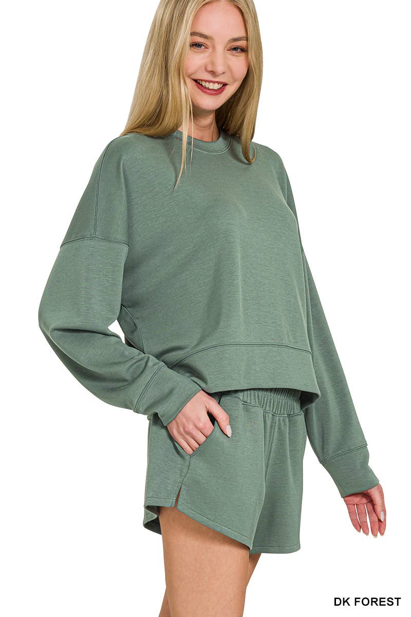`Scuba Top & Dolphin Shorts 2PC Set Zenana