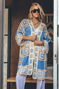 Granny Square Crochet Patchwork Duster Cardigan