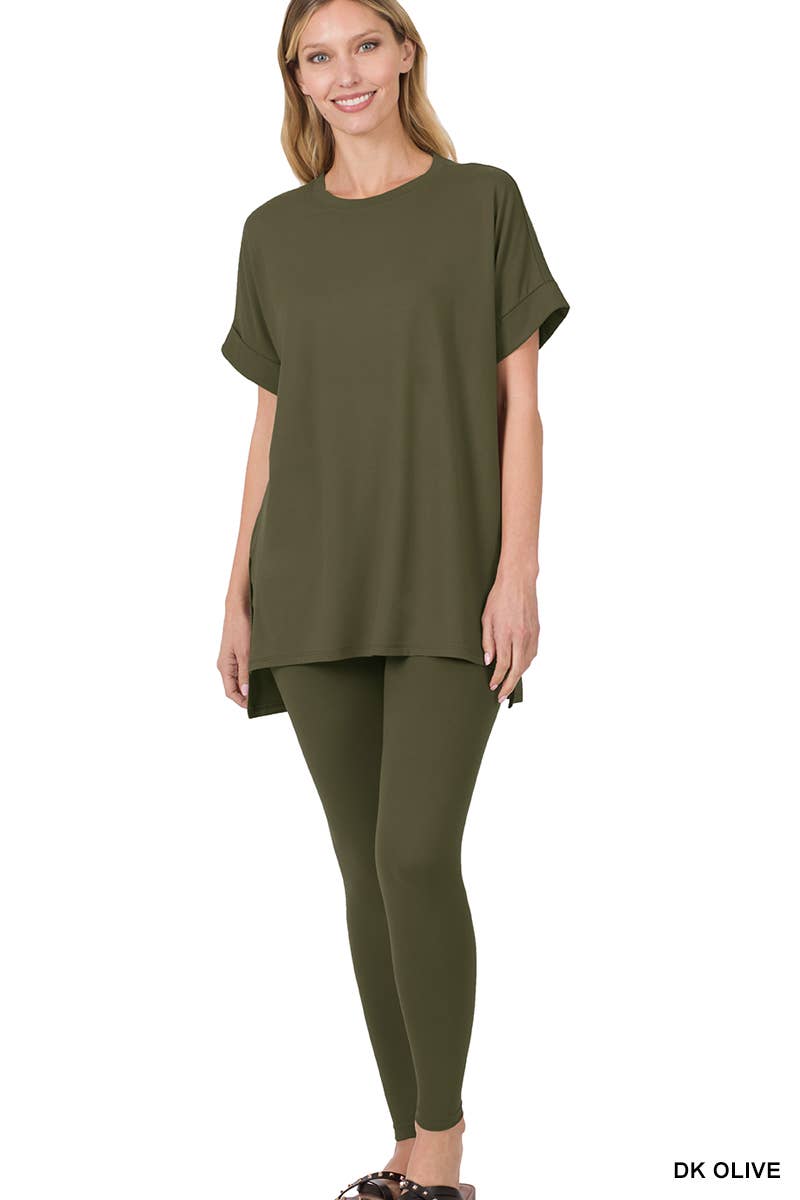 Microfiber Soft Loungewear 2pc Set - Zenana