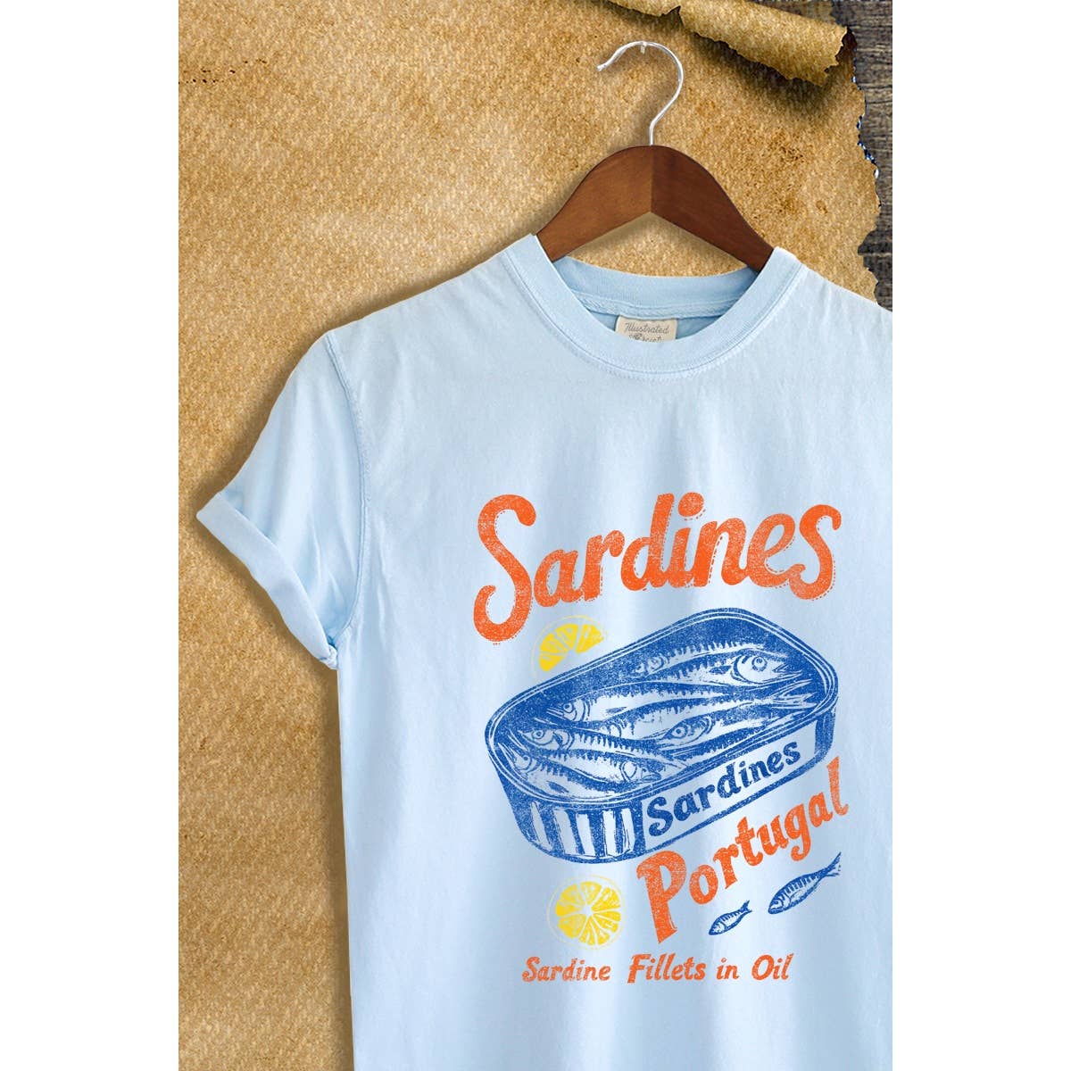 SARDINES PORTUGAL GRAPHIC VINTAGE  GRAPHIC TEE