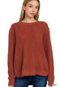 `Basic Waffle Sweater