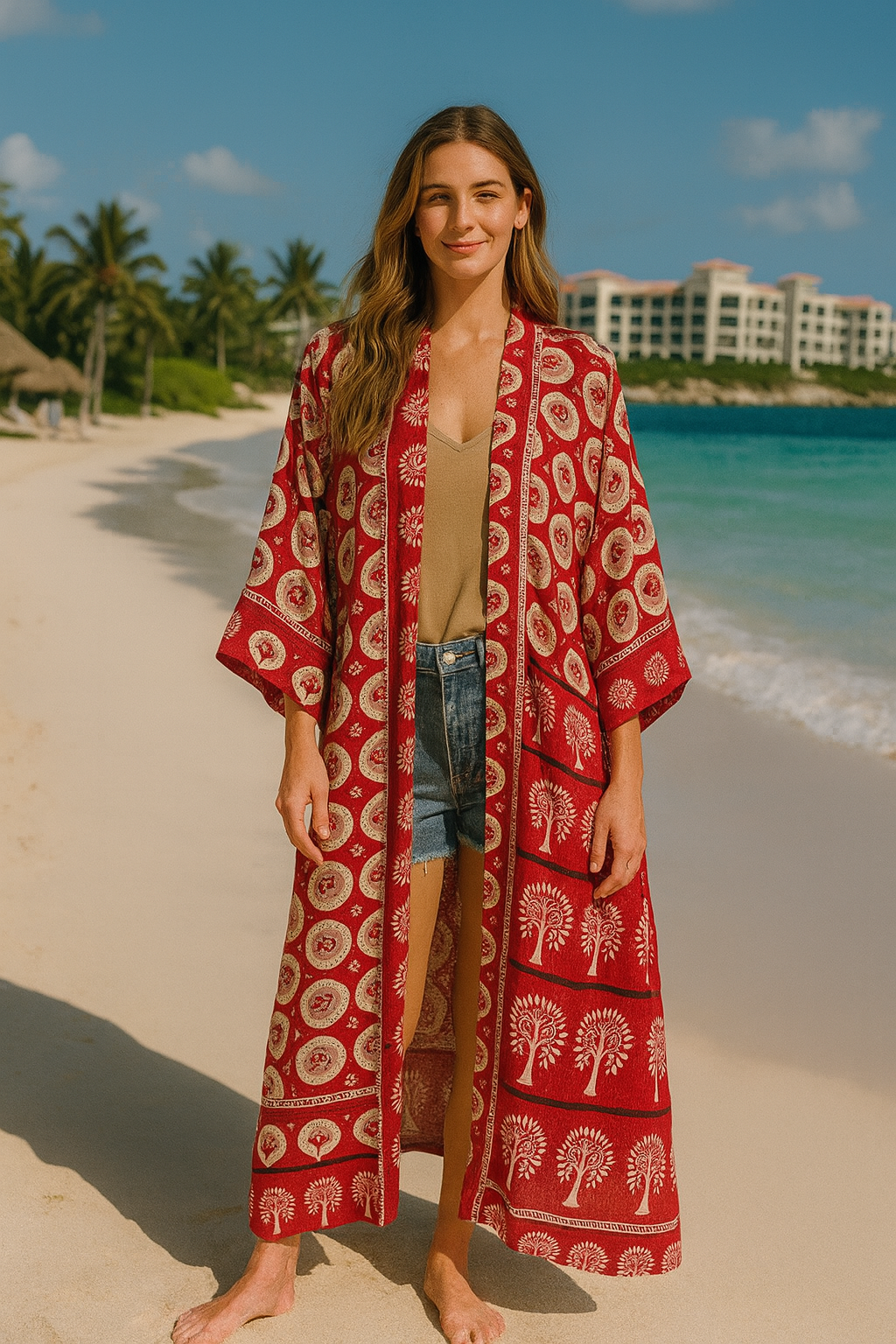 Recycled Silk kimonos for women - Body coverup