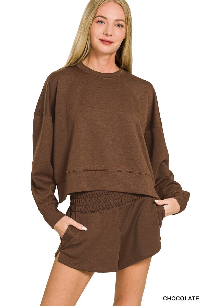 `Scuba Top & Dolphin Shorts 2PC Set Zenana