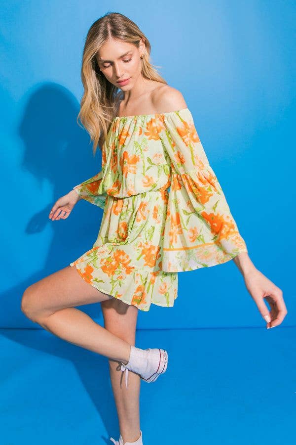 A Printed Romper -IP7348