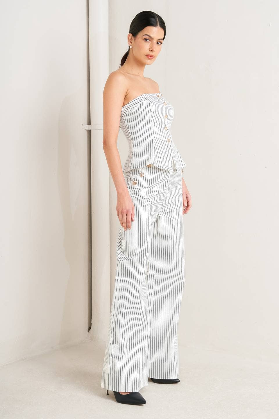 A striped woven pant - FP1861TJ