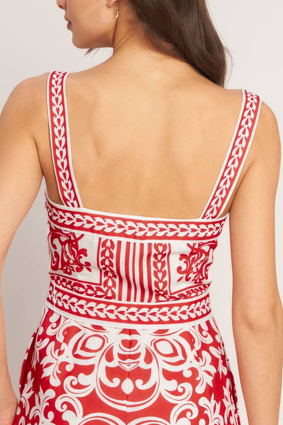 A printed woven romper - IP9119