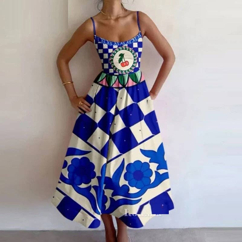 Elegant Floral Maxi Dress for Women