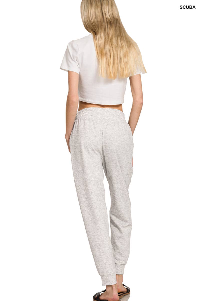 Scuba Half Zip Sweatshirts & Joggers 2PC Set - Zenana