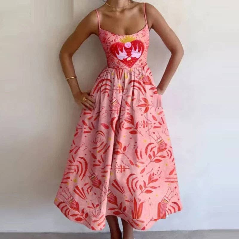 Elegant Floral Maxi Dress for Women