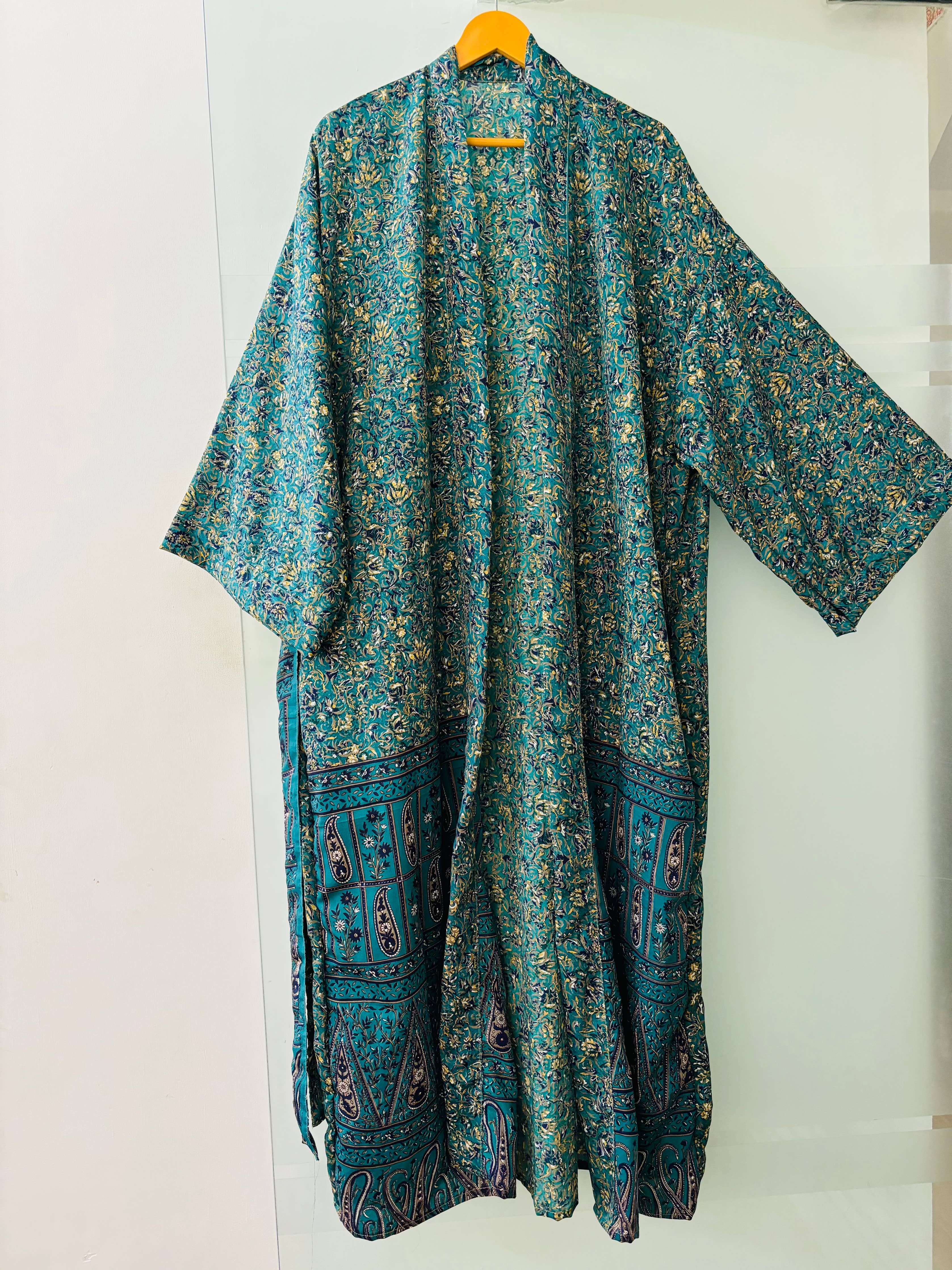 Recycled Silk kimonos for women - Body coverup
