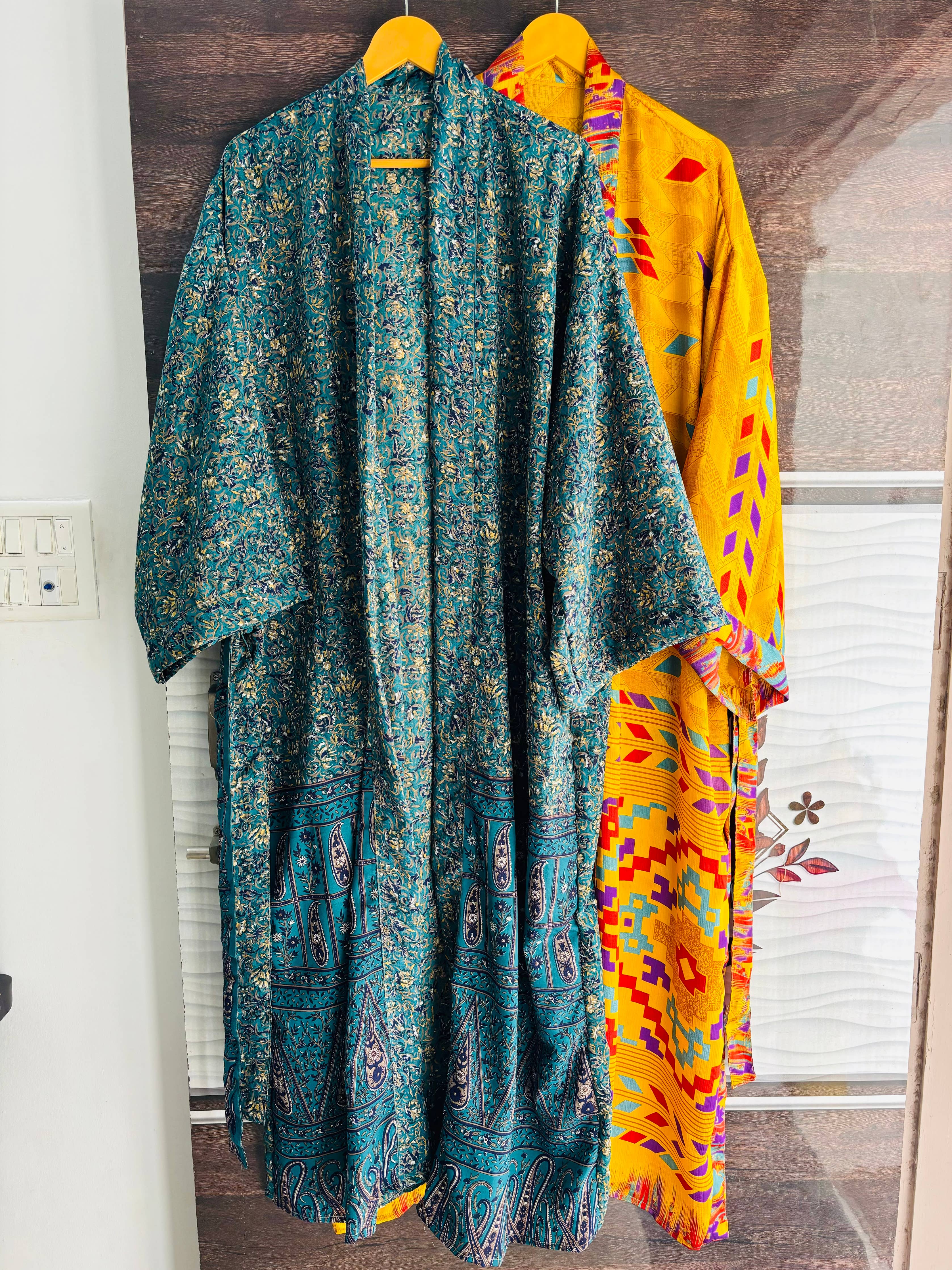 Recycled Silk kimonos for women - Body coverup