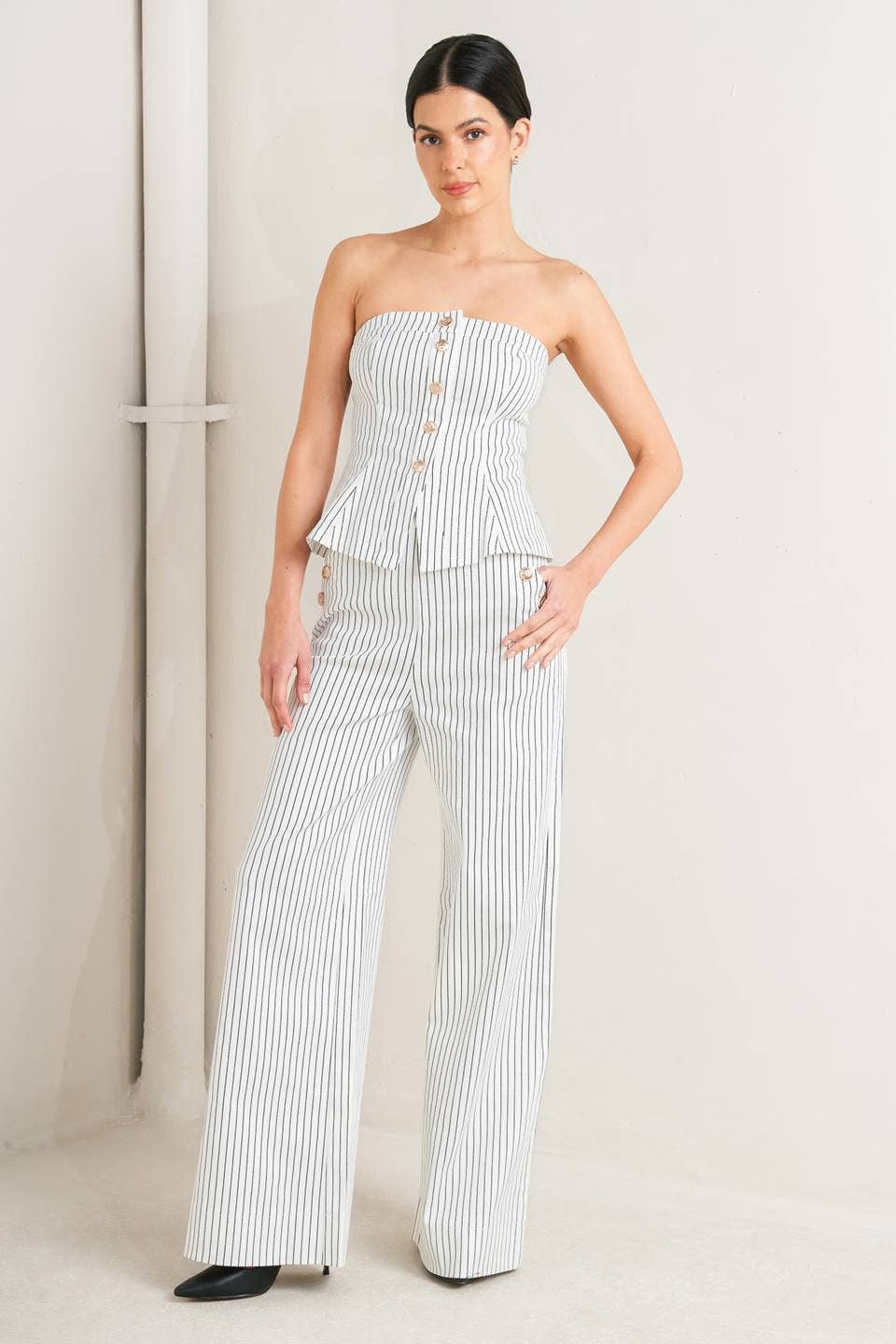 A striped woven pant - FP1861TJ