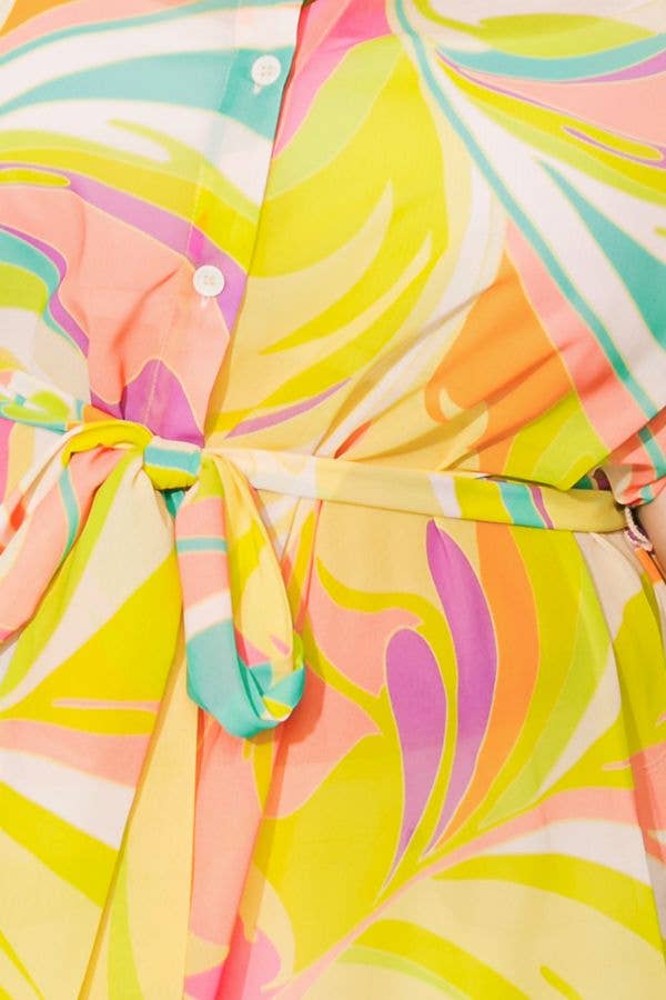 A printed woven top/dress - ITP1224