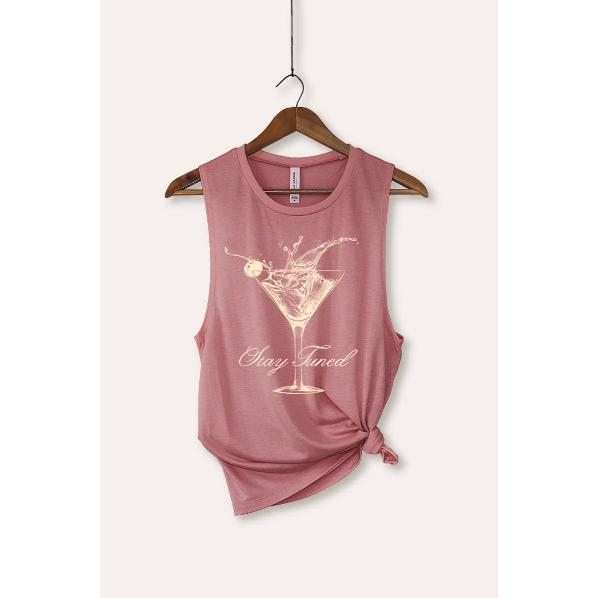 Cocktail Glass Splash Graphic Women's Jersey Tank Top
