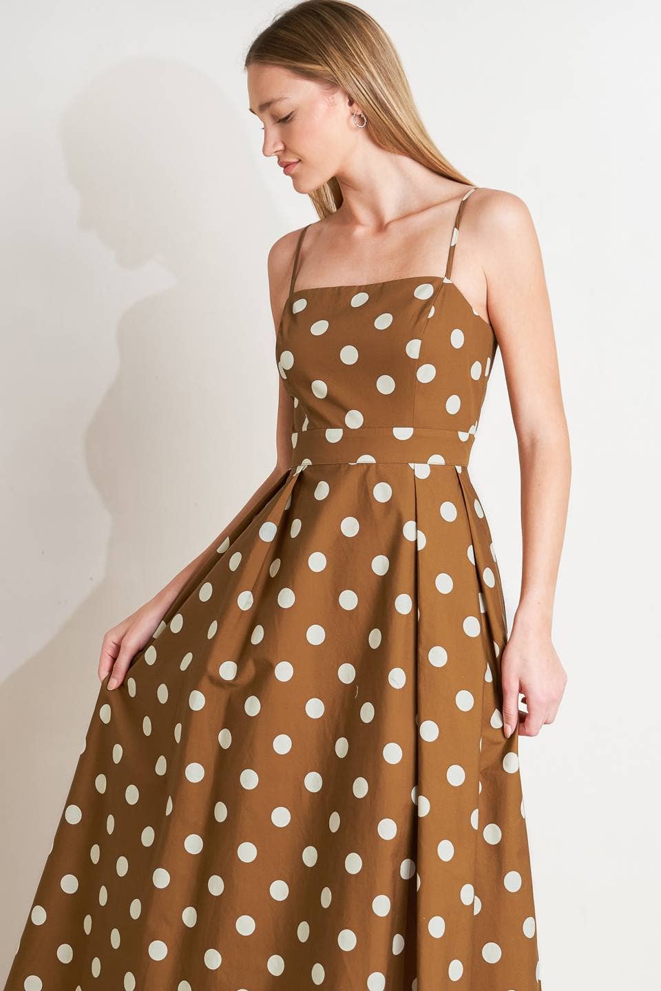 A printed woven midi dress - FD1898