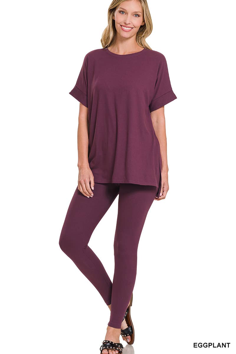 Microfiber Soft Loungewear 2pc Set - Zenana