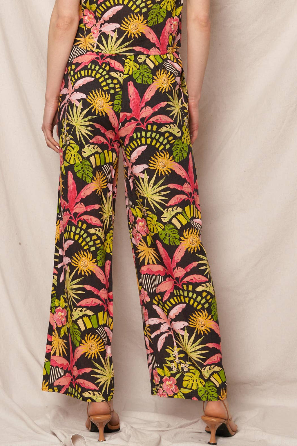 Tropical Print Pants