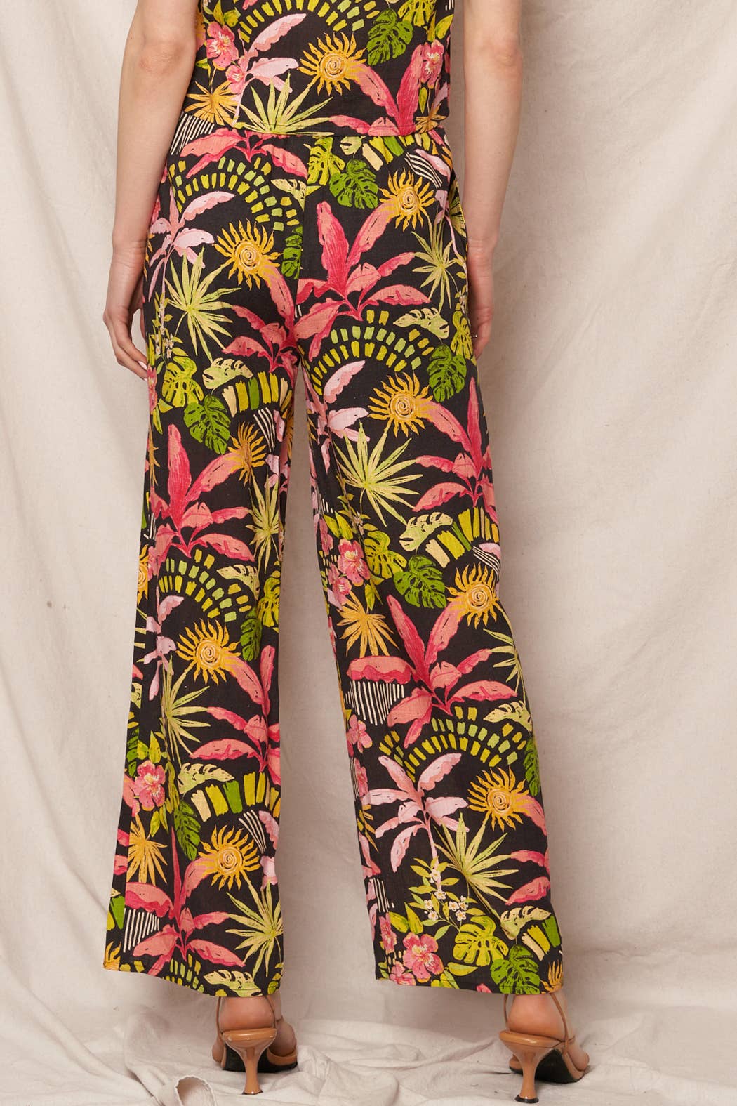 Tropical Print Pants