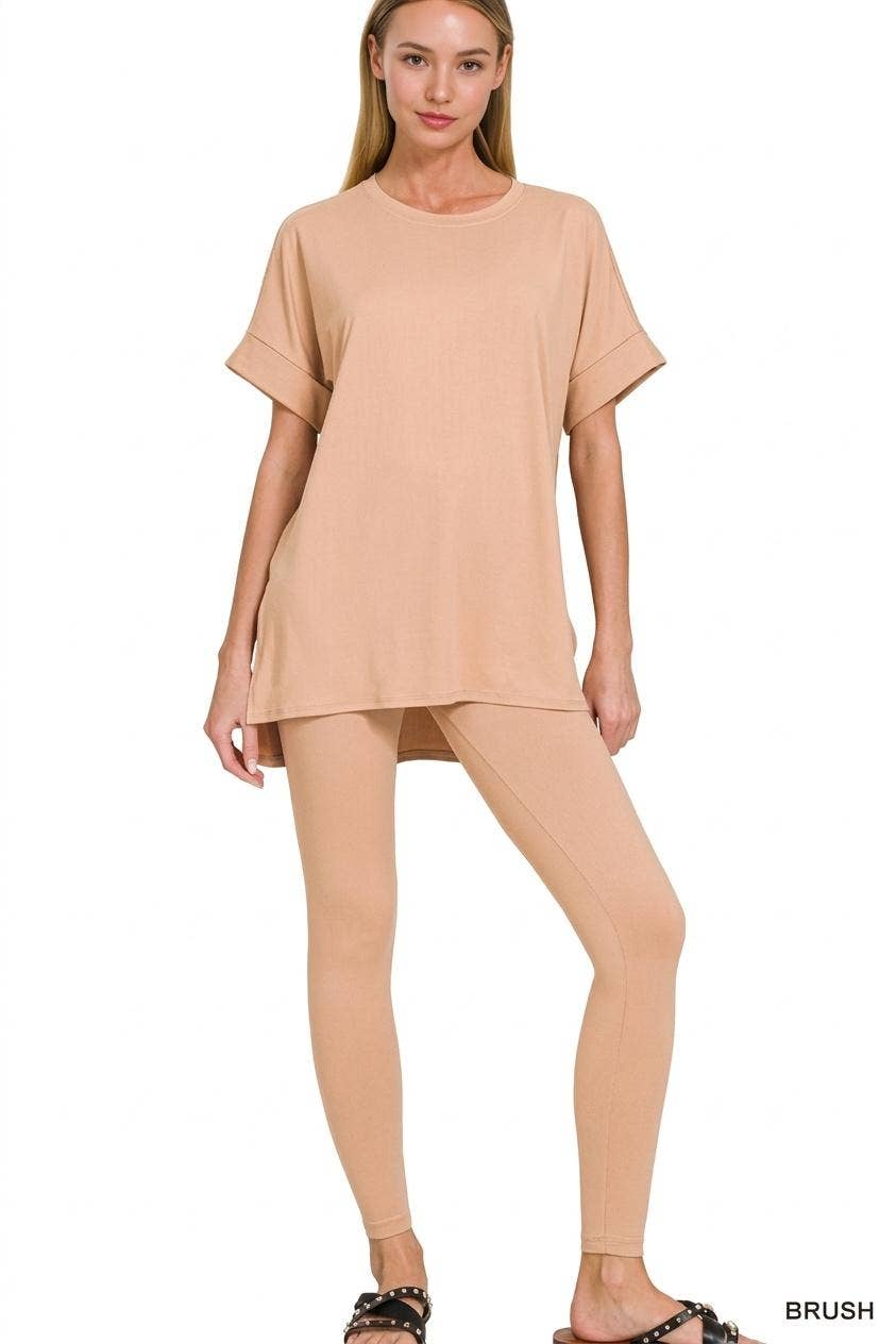 Microfiber Soft Loungewear 2pc Set - Zenana