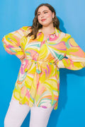 A printed woven top/dress - ITP1224