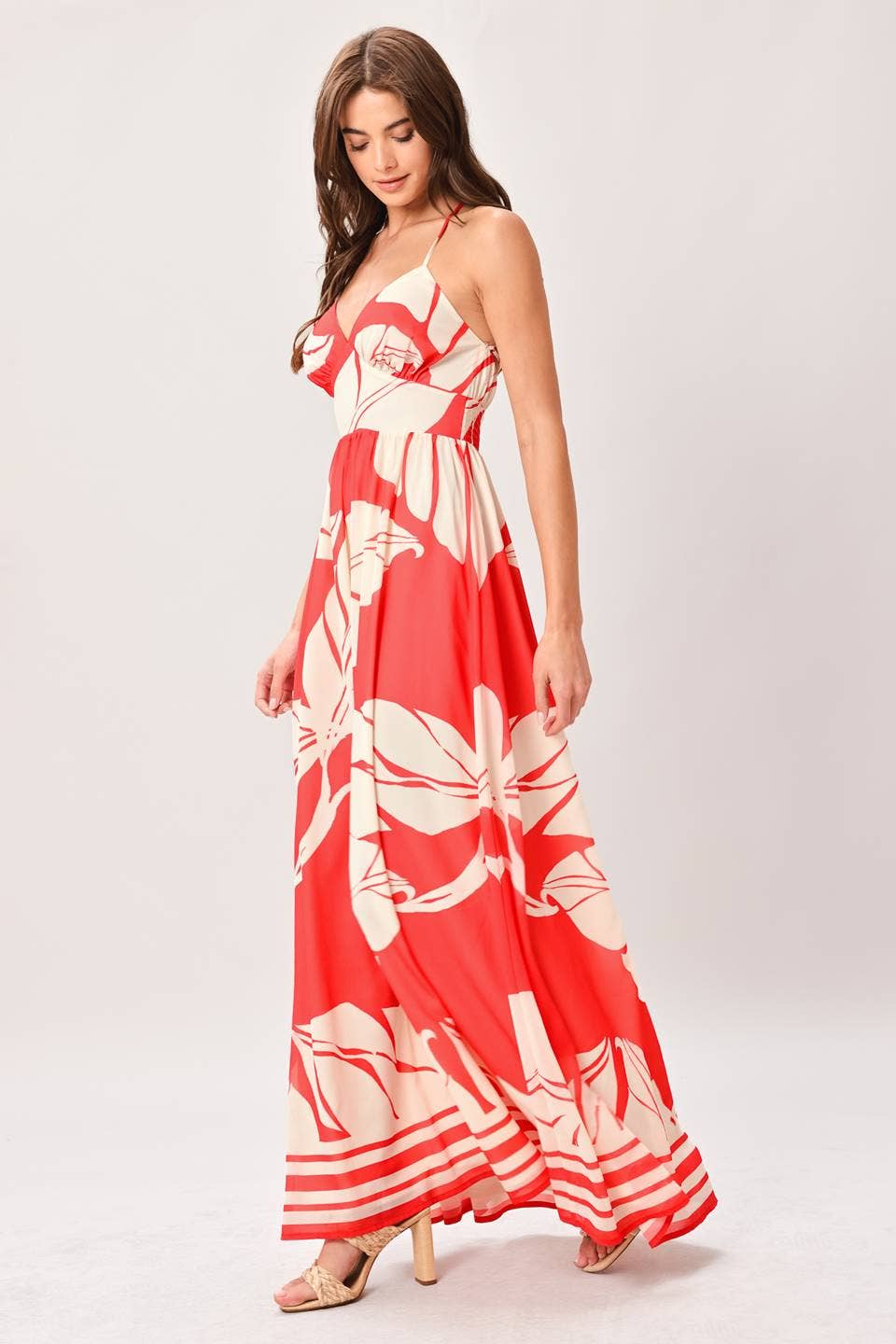 A printed woven maxi dress - ID23581