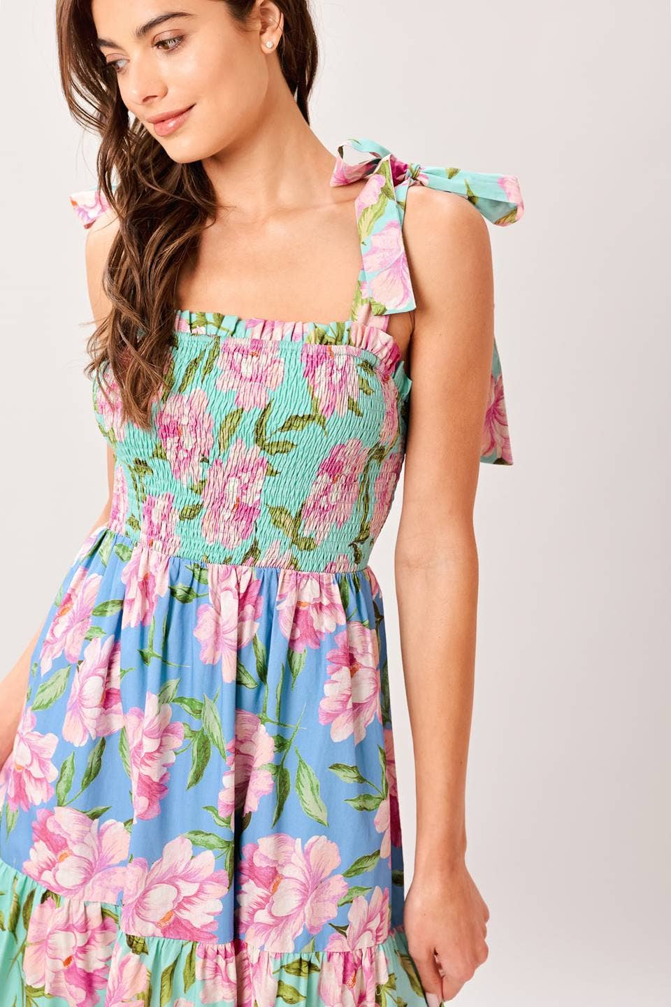 A printed woven maxi dress - ID23281
