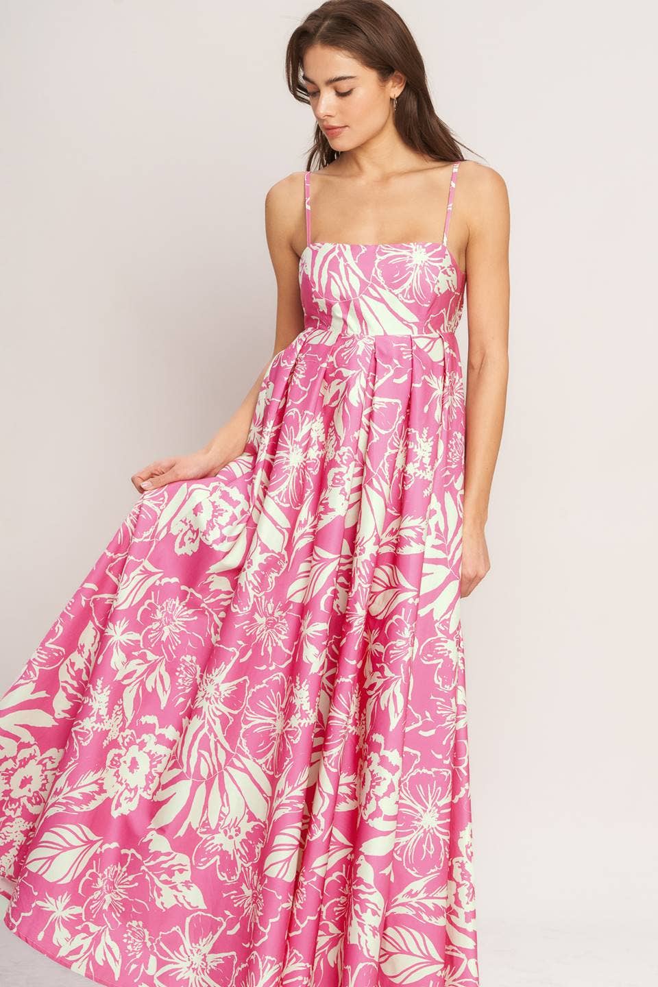 A printed woven maxi dress - ID23327