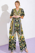 A printed woven jumpsuit - IP7359