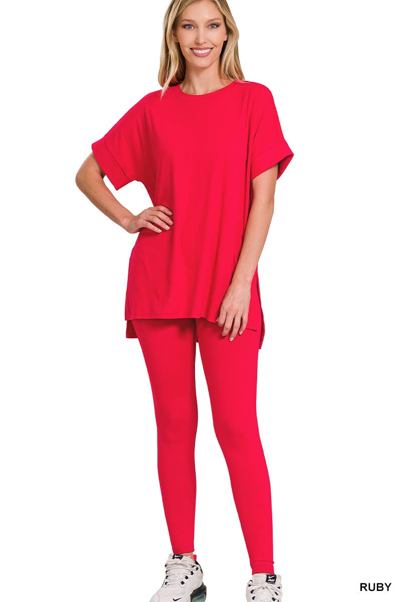 Microfiber Soft Loungewear 2pc Set - Zenana