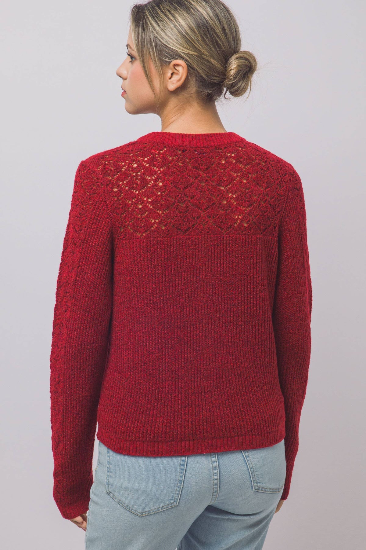 Pointelle Cardigan
