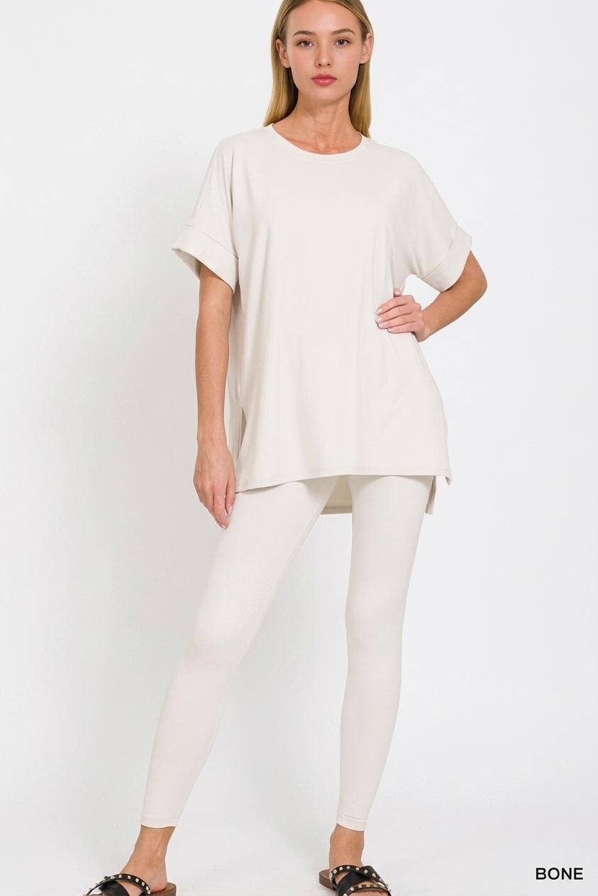 Microfiber Soft Loungewear 2pc Set - Zenana