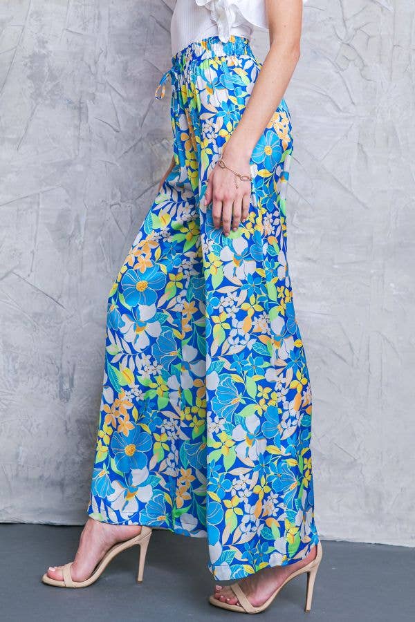 A printed satin pant - IP7905