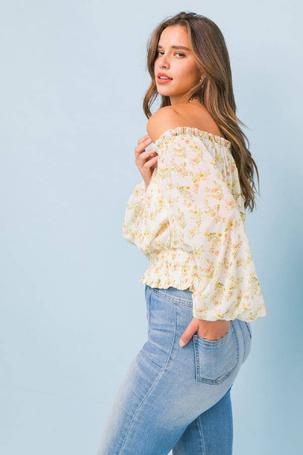 A printed woven top - IT11540