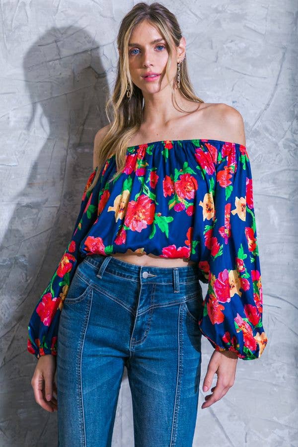 A printed woven top - IT12551