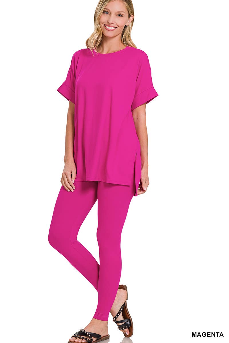 Microfiber Soft Loungewear 2pc Set - Zenana