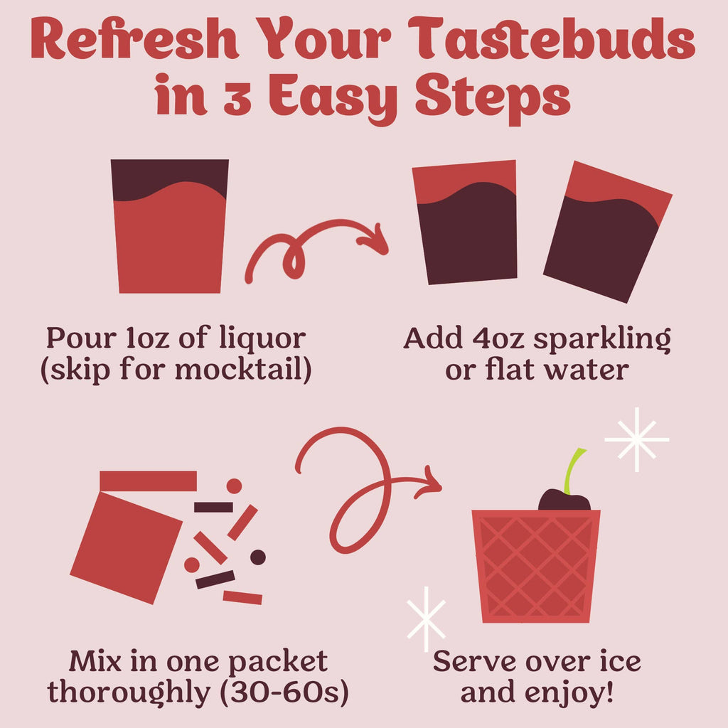 Black Cherry Old Fashioned Cocktail Mixer - 24ct Caddy
